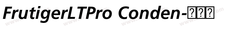 FrutigerLTPro Conden字体转换